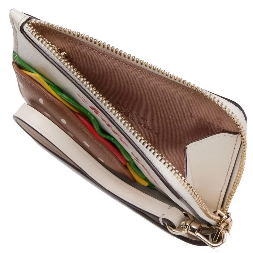 Kate Spade Limited Edition Snack Time Novelty Burger Card Holder $149 New - Picture 3 of 3